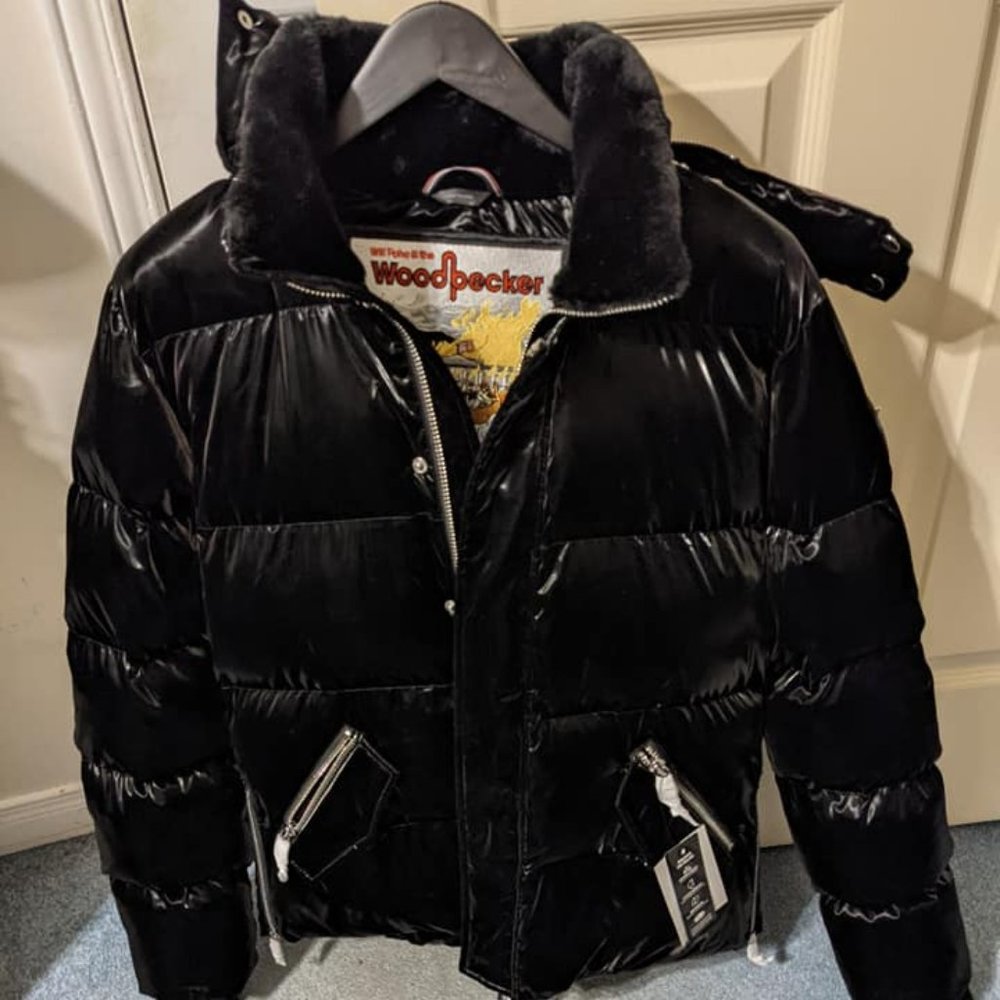 WOODPECKER - MEN'S WOODY BOMBER JACKET - ALL WET BLACK $485 (REGULAR PRICE $785)